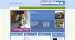 Desktop Screenshot of felinehealthcenternj.com